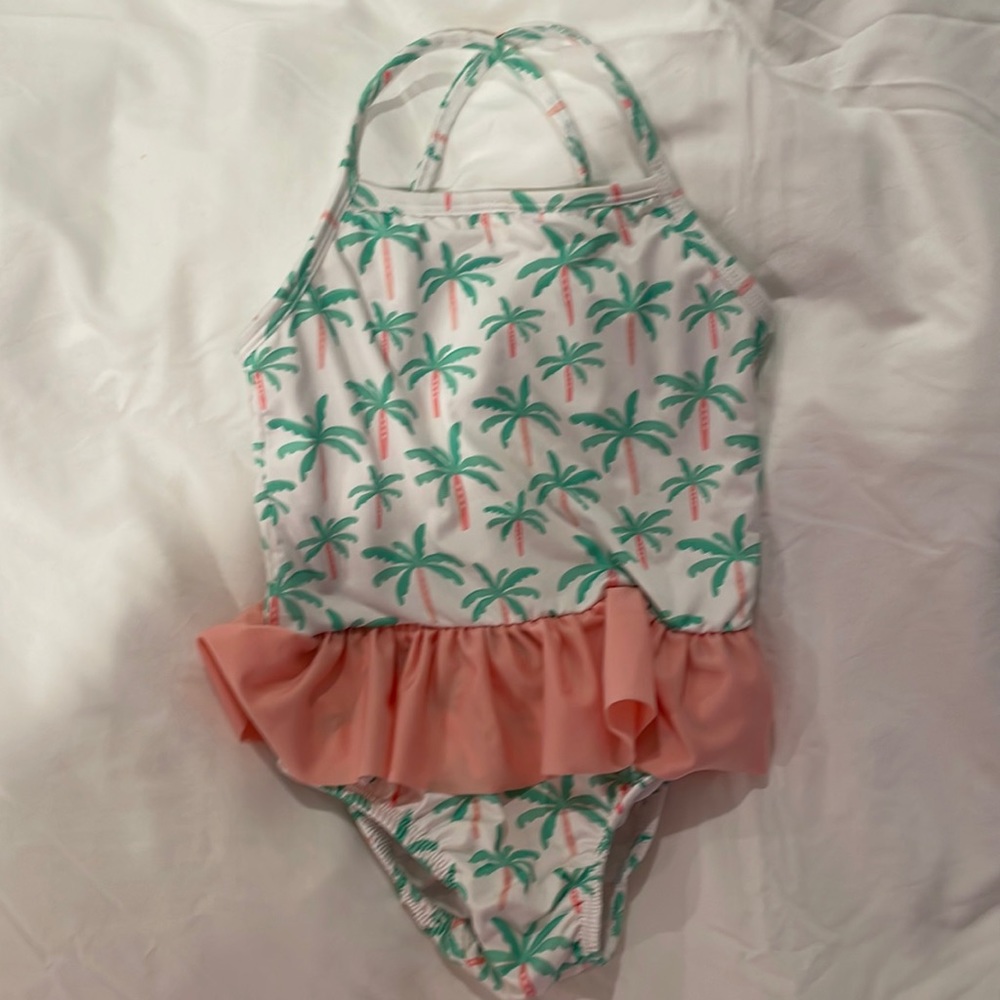 James and Lottie 4T Palm Tree Swimsuit
